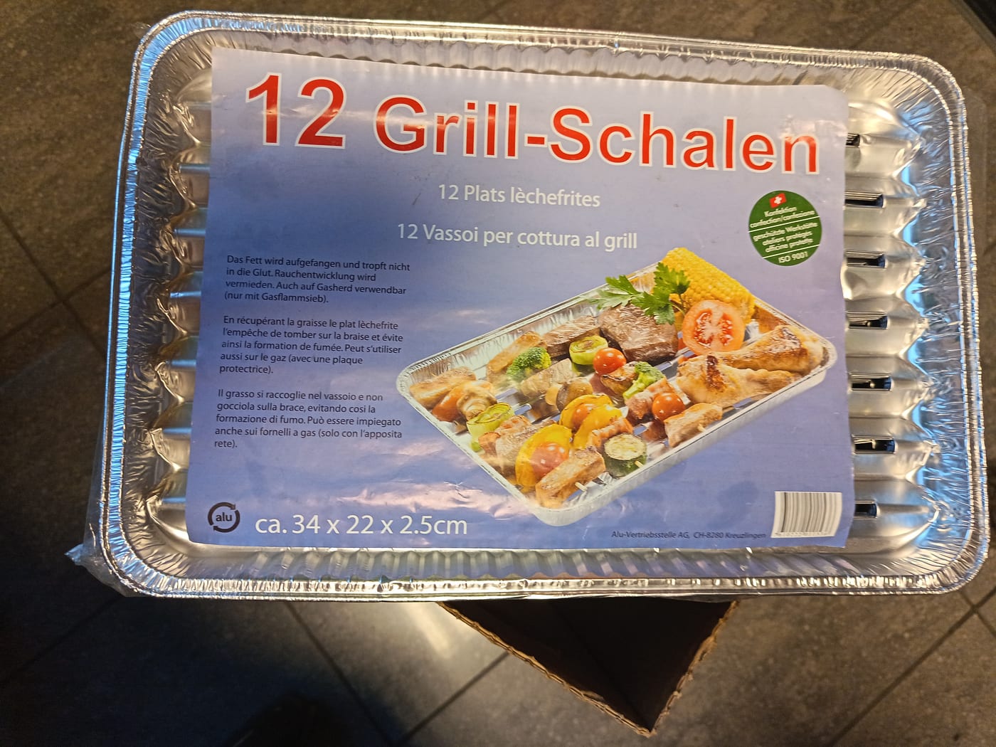 18 PZ VASSOI PER COTTURA AL GRILL